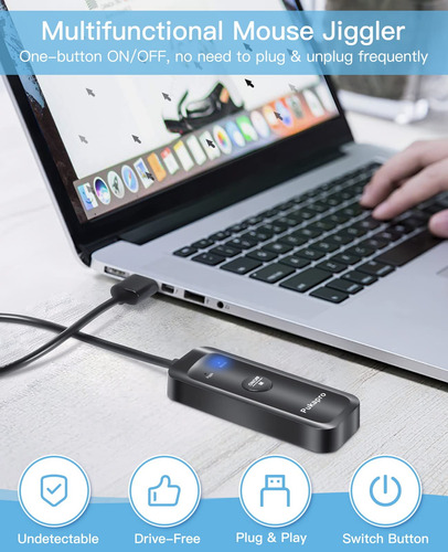 Mouse Jiggler Pukapro Punkfm302 Undetectable Usb Black