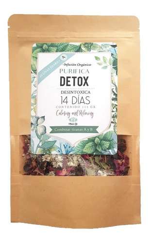 Té Detox Orgánic Plan 14 Días Libera Excelente Energizante