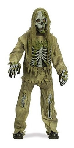 Disfraz De Zombie Esqueleto Del Mundo Divertido, Medio 8-10,
