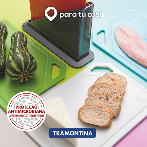 Juego De Tablas De Picar Con Soporte 5 Pzas Tramontina