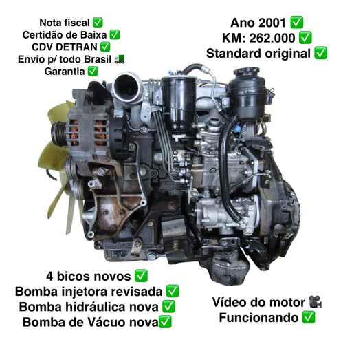 Motor Mwm 2.8 Sprint Mecânico 132cv Completo Funcionando (Usado)