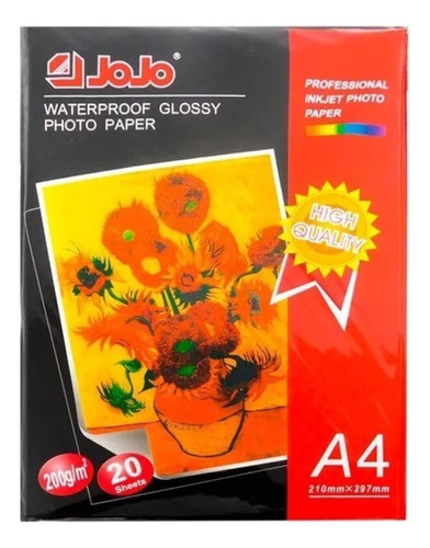 Papel Fotográfico Glossy Brillante Carta X 20 Hojas