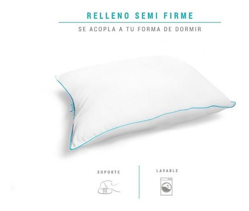 Imagen 2 de 6 de Sognare Nuo Almohada Estándar 4 Pack