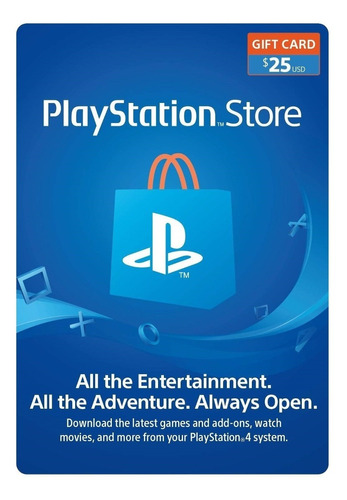 Psn Playstation Store $25 - Ps5 | Ps4 | Ps3 | Ps Vita - Usa