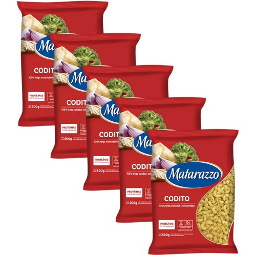 Fideos Codito X 500 Gr. Matarazzo  (pack X 5 Unidades)