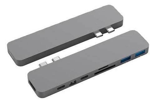 Hub Usb-c Sanho Hyper Hyperdrive Pro 8 En 2 Para Macbook