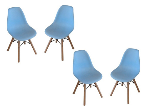 Sillas Eames Kids Para Niños Infantiles Deco - Grupo Sl X4