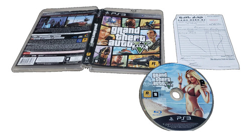 Grand Theft Auto V Gta 5 Sem O Manual Para O Ps3. H899 (Usado)
