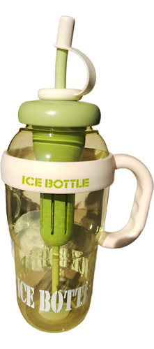 Botella, Bote De Agua Grande Divertido, Ice Cream, Termo. Verde Lima