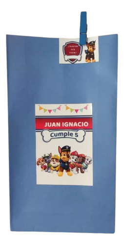 Bolsas De Papel Sorpresitas Personalizadas Patrulla Canina