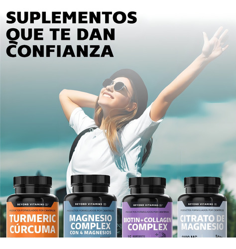 Con 4 Magnesios: Citrato De Magnesio 60 Cápsulas Sin Sabor