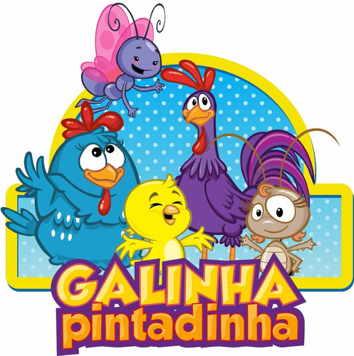 Elipse Galinha Pintadinha  60cm, Mandala, Festa Infantil Mdf