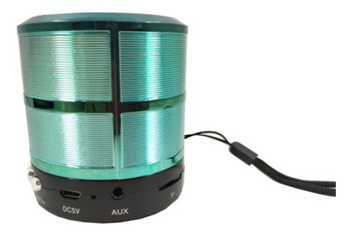 Imagem 4 de 6 de Kit 10 Mini Caixa De Som Portátil Bluetooth Mp3 Ws-887 Verde