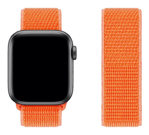 Imagen 2 de 7 de Correa Nylon Marca Cb Compatible Apple Watch 38 40 42 44 Mm