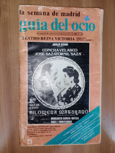Guía Del Ocio La Semana De Madrid N 224 1980