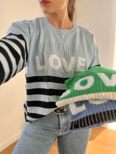 Sweater Pulover Buzo Mujer Bremer Rayado - Calidad Premium -
