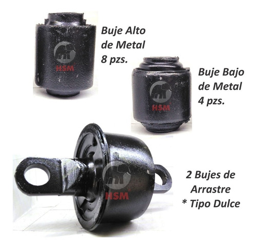 Imagen 3 de 7 de Bujes Suspension Trasera Outlander 14pzs 2010 2011 2012