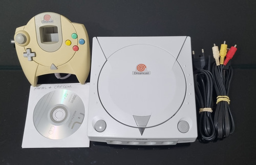 Console Sega Dreamcast Va1 Completo + 3 Jogos, Logo Vermelho. (Usado)