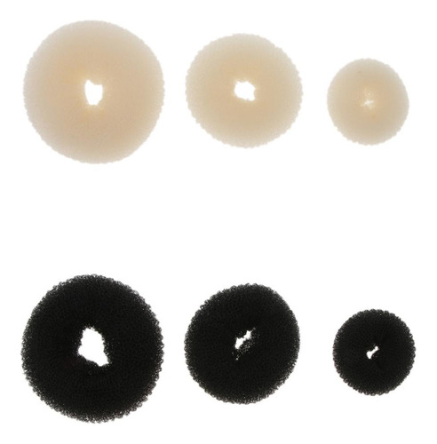 3 Piezas Hair Bun Donut Maker, Bun, Maker, Shaper Beige