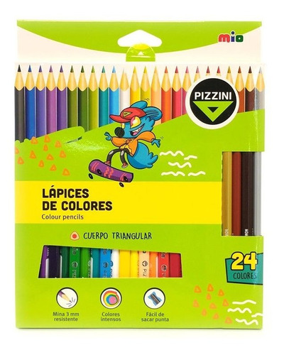 Lapices De Colores Mio X24 Lml2724 Pizzini