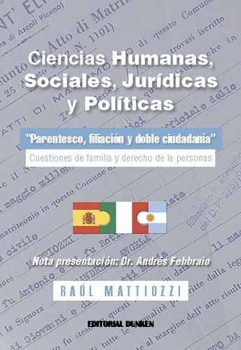 Ciencias Humanas Sociales Juridicas Y Politicas - Mattiozzi