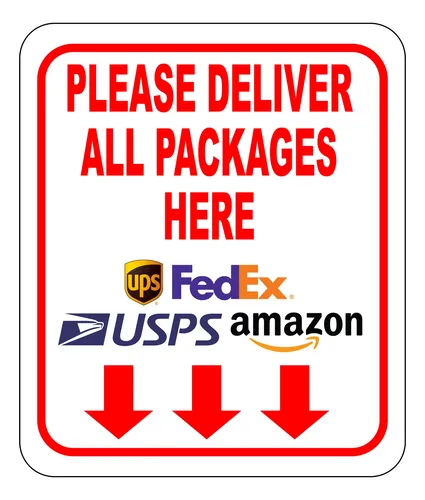 comprar Letrero Entrega Flecha Para Conductor Repartidor: Mis Fedex