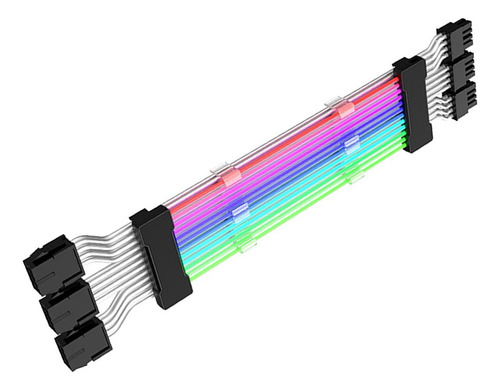 Zya Cable Pcie Cables Gpu Extensión De Cable Rgb Negro