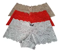 Comprar Culotes Puntilla Pack X3 Lenceria Mujer Cede Hasta Un L