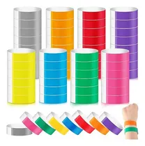 Comprar 800 Piezas Pulseras Identificativas De Neón, Papel Para Eventos,eventos Coloridas Pulseras, Muñequeras De Neón, Impermeables,pulseras Para Fiestas, Brazaletes Para Eventos, Bares, Conciertos