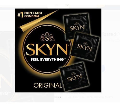 Condones Skin Lubricados Originales Sin Látex, 24 Unidades