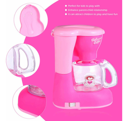 Cafetera De Simulación, Accesorios De Cocina Para Niños Y Ni