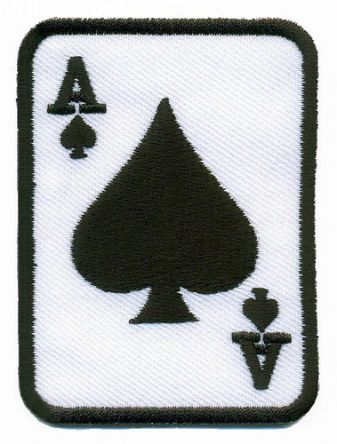 Ace Of Spad Traje Negro Jugar Tarjeta Poker Retro Casino Rat