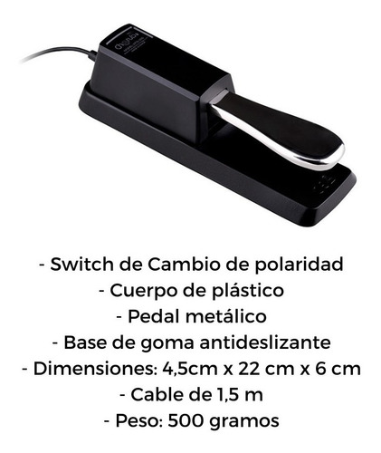 Pedal Sustain Cherub Wtb-005 Universal Para Teclado Piano