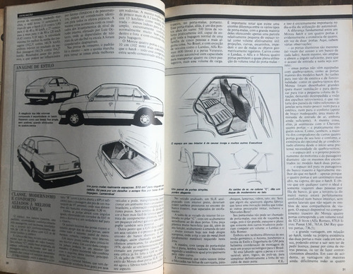 Revista Motor 3 Nº34 Abril 1983 Monza 1.8; Fiat Oggi; Uno
