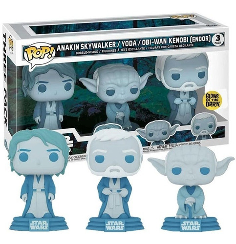 Funko Pop Across The Galaxy Star Wars Force Ghost 3 Pack