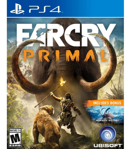 Far Cry Primal  Far Cry Standard Edition Ubisoft PS4 Físico. Incluye Bonus "Misiones del Mamut"