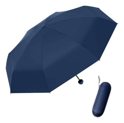 Mini Guarda-chuva De Viagem Lebocado Para Bolsa Com Estojo 