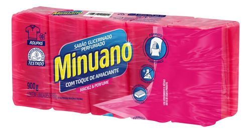 Sabão Minuano Glicerinado Amaciante 900g - Pacote
