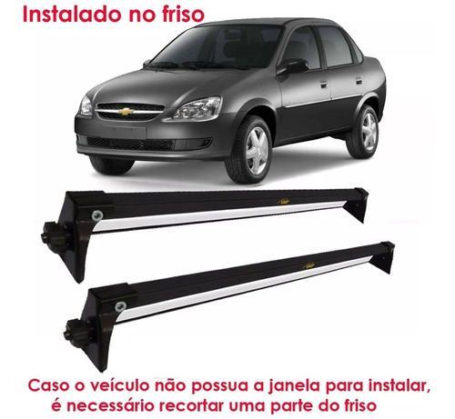 Rack De Teto Bagageiro Aço Chevrolet Corsa Classic 2003