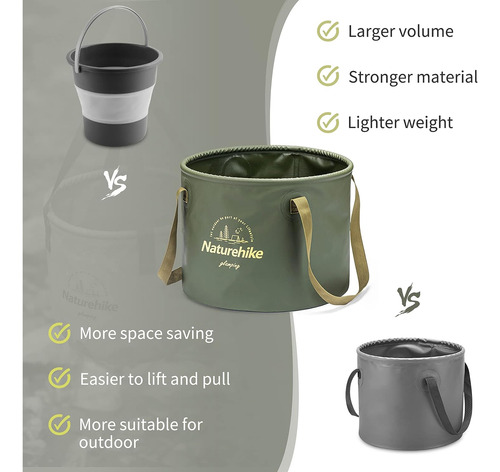 Cubo Plegable, Cubo Plegable Con Asa, Contenedor De Agua Por