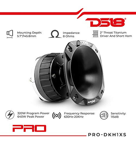 Unidad De Compresión De Titanio Ds18 Pro-dkh1xs Con 2 Tornil