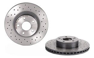New Brembo Front Brake Kit Ceramic Pads X-drilled Disc R Ssg