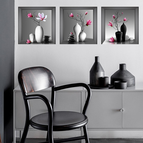 2 X 3x Impresión Floral De Arte De Pared,, De