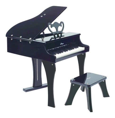 Piano De Cola Marca Hape Color Negro/blanco Ideal Para Niños