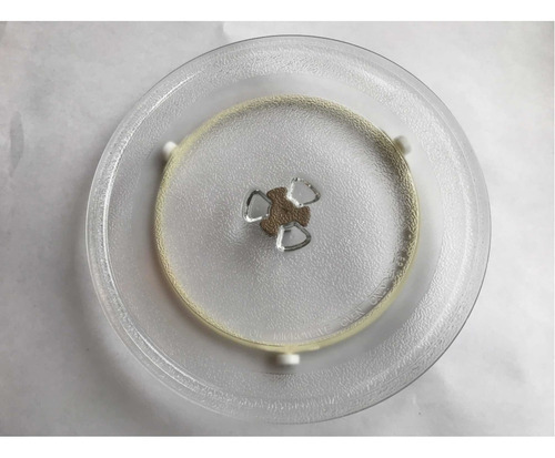 Imagen 1 de 8 de Kit Para Microondas Plato 24,5 Trébol Carro Y Cupla Trébol