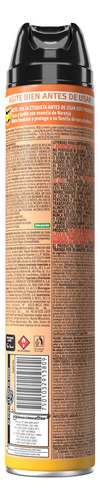 Insecticida En Aerosol Raid Casa Y Jardín Naranja 400ml