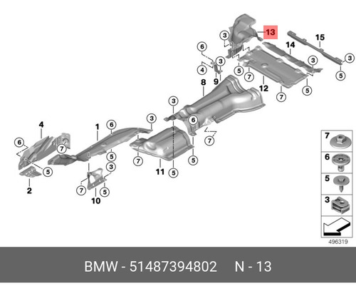 Bmw X3 Aislador Térmico 2018 2019 2020 30ix 51487394802 (Usado)