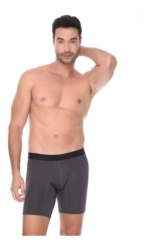 Bóxer Básico En Poliéster Semilargo Para Hombre Ref.3089