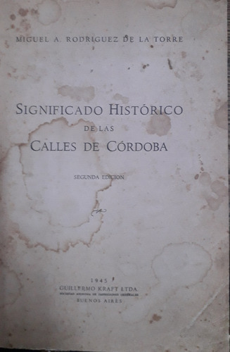 5070 Significado Histórico De Las Calles De Córdoba
