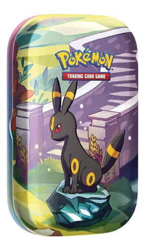 Pokémon Tcg Prismatic Evolution Mini Tin Master em inglês completo